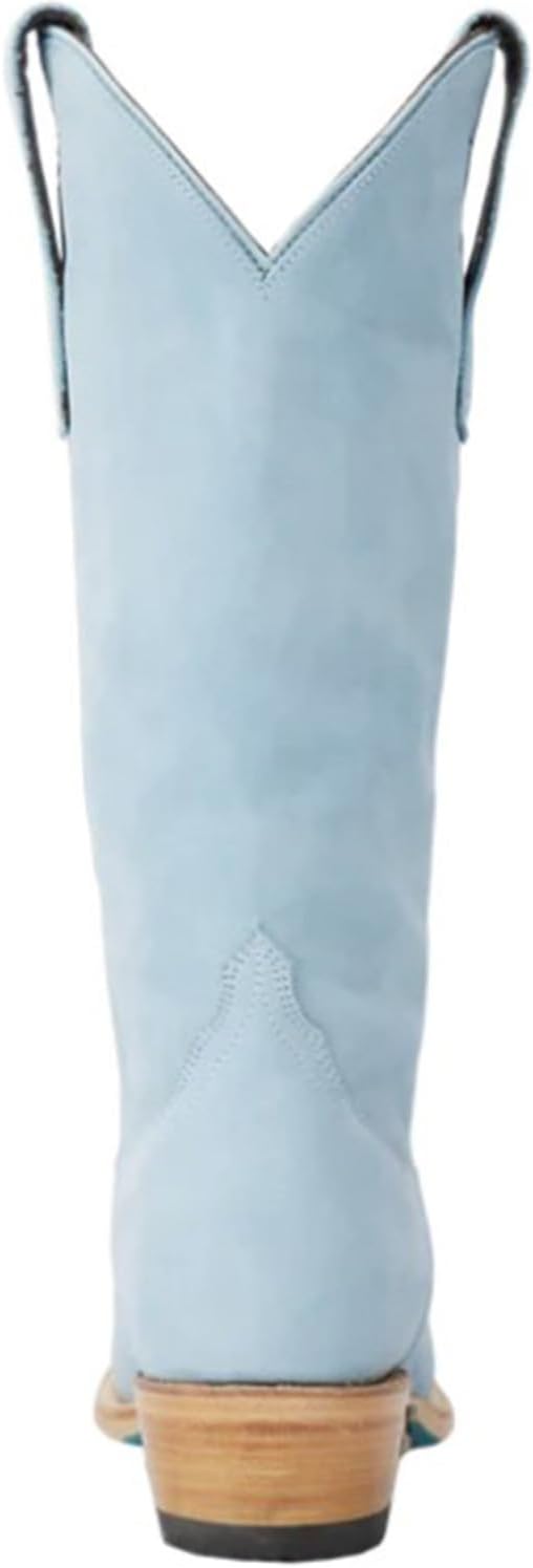 Lane Womens Emma Jane Snip Toe Casual Boots Mid Calf Low Heel 1-2" - Blue