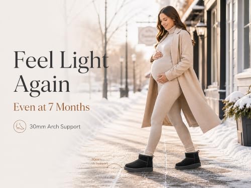 Image of 100% Sheepskin Mini Boots with Arch Support Options: Warm to -22F