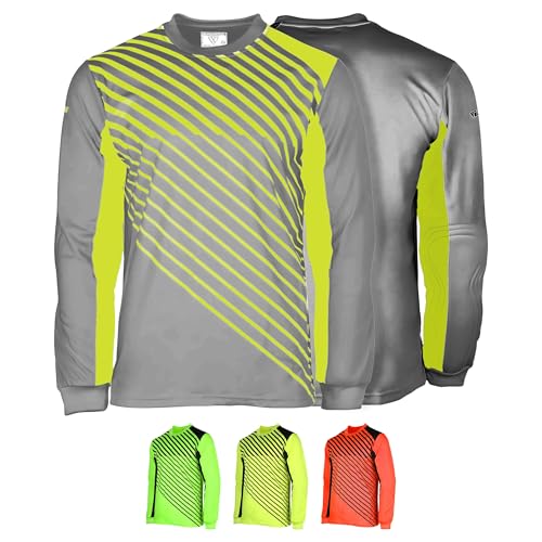 Maillot de Gardien Vizari Arroyo Gris Jaune XL pour Jeune Footballeur