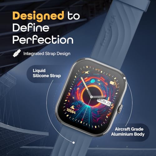 Image of Fastrack Discovery Smart Watch, 4.9 CM AMOLED Display, SingleSync BT Calling, Built-in GPS, 100+ Multisport, Auto Recognition of Multisport, 5 Days Battery Life, 100+ Smartwatch Faces (Black)