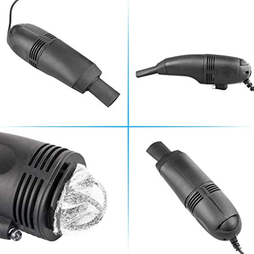 Mini Computer Vacuum USB Keyboard Cleaner PC Laptop Brush Dust Cleaning Kit (Blue) - Thumbnail 4