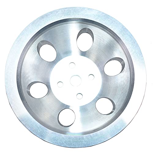 A-Team Performance - Short Water Pump Swp Single-Groove Aluminum Crankshaft Pulley - Compatible With Small Block Chevrolet 262 302 400 #TOP1