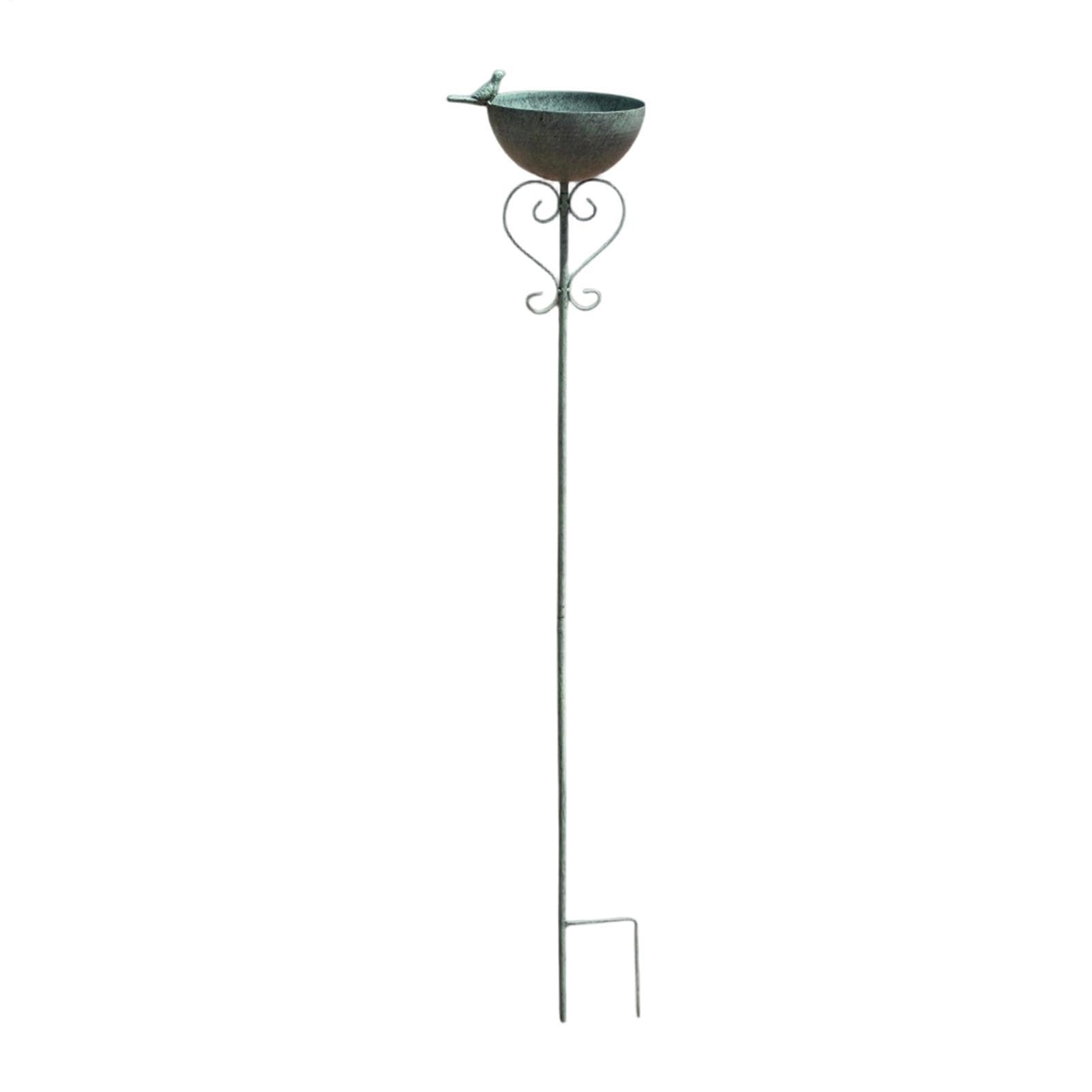Bains d'oiseaux d'extérieur Vintage En Fer Antirouille Collector | Bain d'oiseau en métal Pour jardin, arrière-cour, cour, maison, parc, aménagement paysager, animaux, volière,