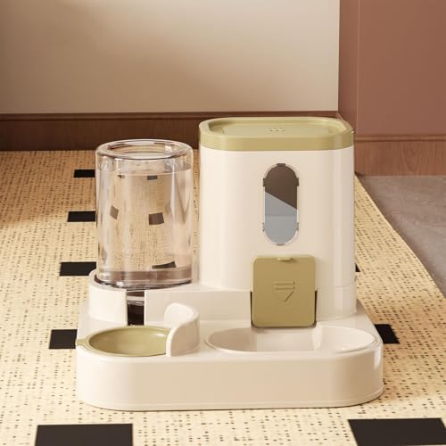Auto Feeder Futterspender | Wasserspender für Haustiere | Katzenfutter und Wasserspender Set | Automatischer Futterspender und Tränke | Katze Auto Food Dispenser Bowl | Futterspender für