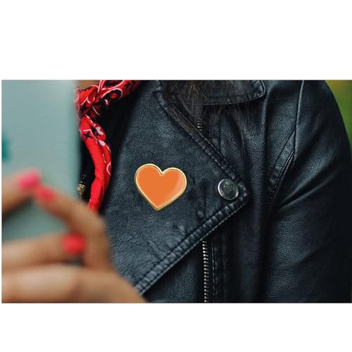 Image of 12 /25 /50 /100Pcs Multicolor Heart Love Lapel Pins Bulk - Metal Heart Health Brooch Badge For Men Women Clothes Bags Hats