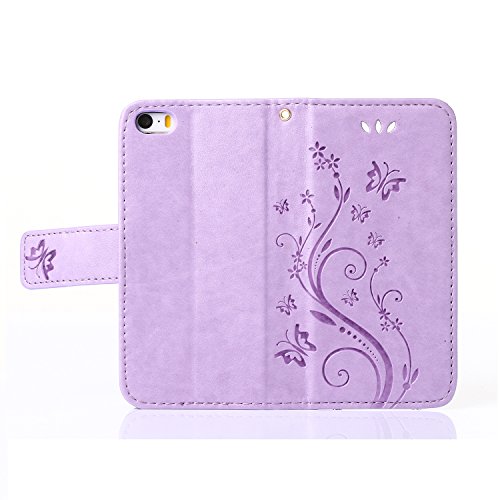 MOONCASE iPhone SE Custodia in Pelle Protettiva