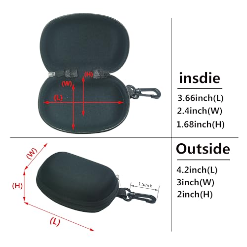 Image of Unisex Semi-Hard Shell Folding Eyeglasses Cases With Clasps | Protective Case For Folding Glasses