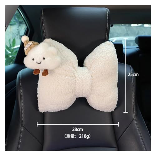 Appui-tête de voiture dessin animé coussin de voyage et oreiller cou arc