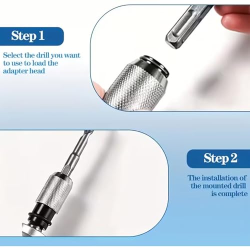 Foret à percussion adaptateur marteau rotatif clé électrique - 6