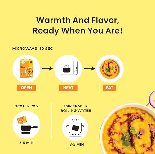 Image of Chandni Chowk Ready to Eat Dal Tadka | Restaurant Style Ready to Cook Dal Tadka | No Preservatives Or Artificial Colors | 285gm Pack of 1