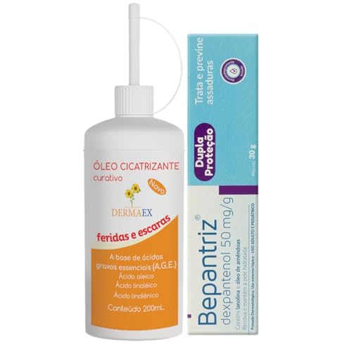 Kit Óleo de Girassol Dermaex 200ml + Pomada Bepantriz 30g