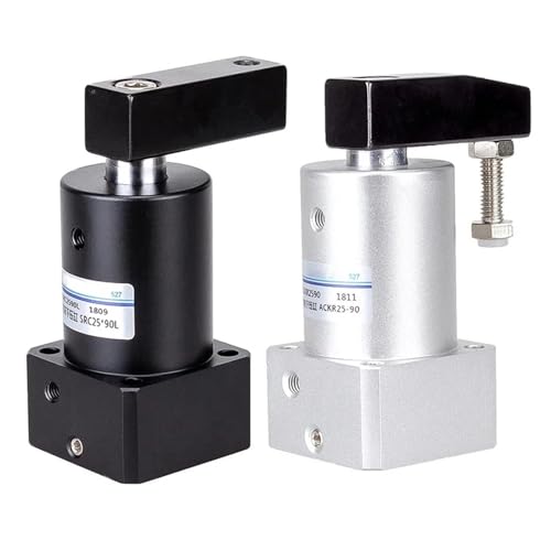 Vérin pneumatique rotatif SRC32 à blocage pivotant 90R pour automatisation - 6