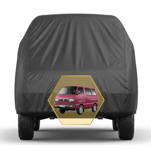 Image of Scout Series Car Cover for Maruti Suzuki Omni (1984-2019), 210D Matty Fabric, Grey, Waterproof, UV Protection, Custom Snug Fit, Van Body (Scout, Omni)