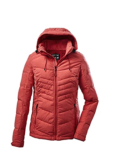 killtec Damen Steppjacke mit abzippbarer Kapuze, Himbeere, 40