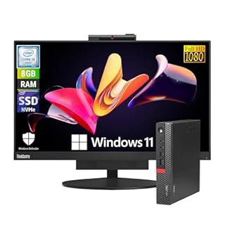 Lenovo All In One ThinkCentre TIO22 Display 22″ Pollici FHD | Mini Pc Intel Core i5 6500T | Ram 8 GB | SSD 256 GB | WebCam Windows 11 Pro Libre Office (Ricondizionato)