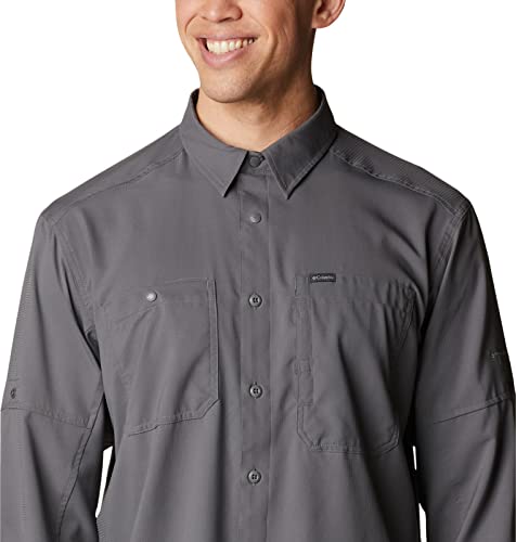 Image of Columbia Men's Silver Ridge Utility Lite Long Sleeve, City Grey, X-Small