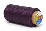 Flat Waxed Thread for Leather Sewing - Leather Thread Wax String Polyester Cord for Leather Craft...