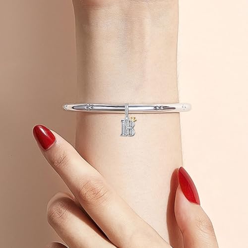 Dijes de cumpleaños para pulseras compatibles con Pandora y corona de mujer 4