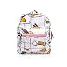 Finex White Gudetama All Over Print Small Nylon Bag Multipurpose Causal Daypack for Travel Trip Shopping Tablet iPad Mini up to 8 inches