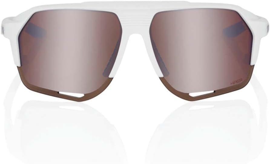 100% Norvik Winter Sport Performance Sunglasses (Soft Tact White - HiPER Silver Mirror Lens)