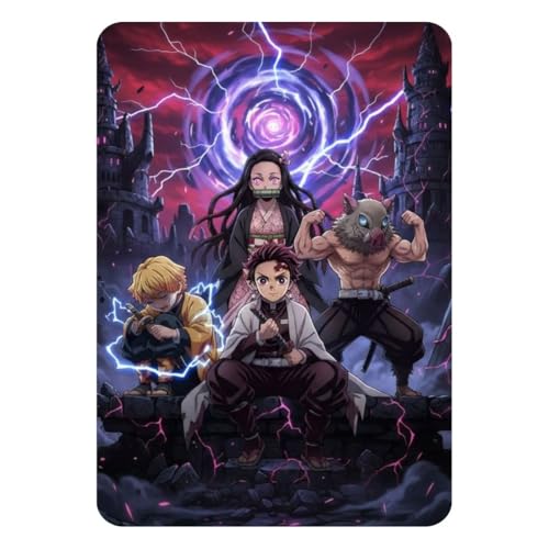 Image of Zesta Bathroom Decor Items Washroom Decor Tin Sign | Aesthetic Posters Wall Poster for Bedroom | Magnetic Cafe Decoration Items / Restaurant Decorations Items | Quirky Home Decor Bar Accent (Demon Slayer)