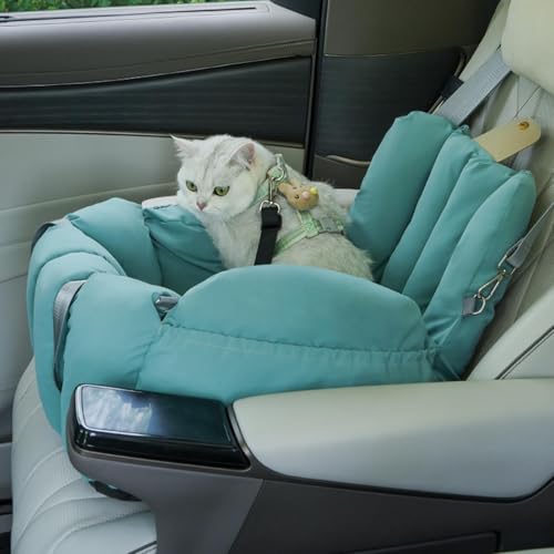Siège auto pour chien et chat réglable en coton PP - 3