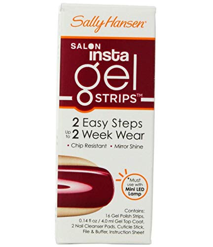 Insta Gel Nail Strips Sally Hansen Wine Not 310 vernis semi permanent pieds et mains