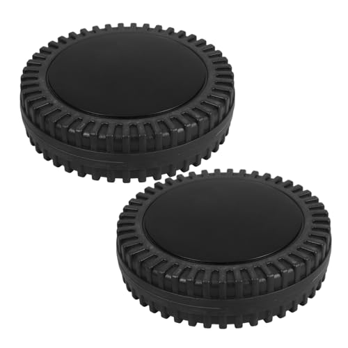 MAGICLULU 2pcs Swivel Caster Wheels for Bbq Grills and Lawn Mowers Lightweight and Heat Resistant Replacement Wheels with Cover for Easy Maneuverability