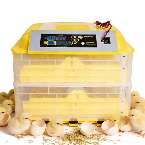 Incubateur d'œufs de caille et poule automatique 96 œufs avec alarme thermique
