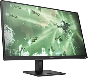 HP Omen 27q Gaming Monitor - 27 Zoll Bildschirm, QHD Display, 165Hz, AMD FreeSync Premium, 1 ms Reaktionszeit, 2X HDMI 2.0, Display Port 1.4, Audioausgang, schwarz