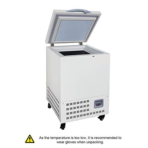 Hnzxib -86° C Horizontal Ultra-Low Temperature Laboratory Freezer Refrigerator 58L (2.05Cu Ft) Deep Refrigerator With Controller(110V) #TOP5