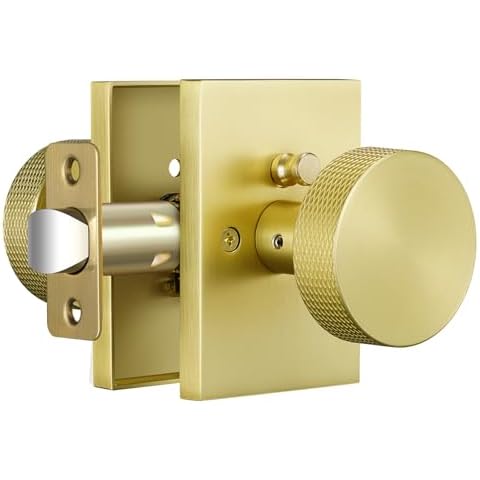 Calzibeno Gold Privacy Door Knobs Cover