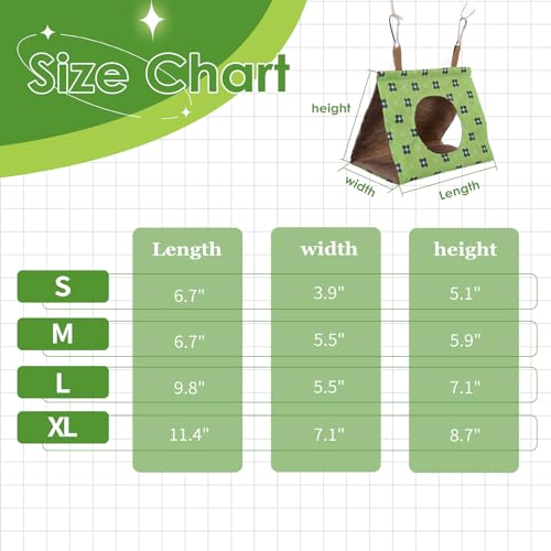 Image of KAMA BRIDAL Bird Nest Hanging Hammock Summer House Cage Tent for Small Pets Parrot Parakeet Myna Pigeon Parakeet Lovebird Nest Perch Stand Swing