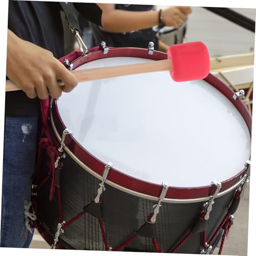 Baqueta de madera para batería roja 33 cm miniatura 5