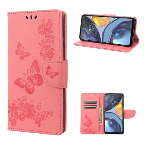 Étui Motorola Moto G22 rose König Design avec support