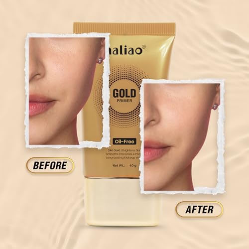 Image of Maliao 24K Gold Gel Primer 40ml - Luxe Makeup Base for Radiant Skin