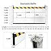 Reusable Flood Barriers for Home, Stackable Baffle Flood Protection Board, Heavy Duty Aluminum Flood Water Barrier Panel for Garage, Home, Front Door, Basement, Gates(9ftx2ft)