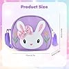 XIABYAYU Handtasche für Mädchen - Kaninchen-Design-Umhängetasche zum Geburtstag und Ostern #2