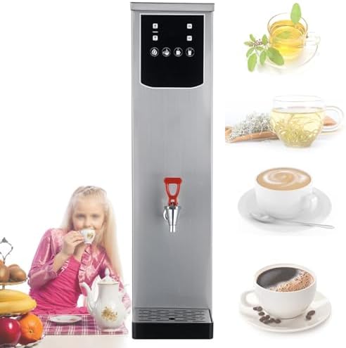 Instant Water Boiler, 20L Autofill Stainless Steel Kettle, 2.5kW Fast Boiling Hot Water with Non-Drip Tap, Perfect for Offices and Staff Canteens,AM
