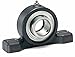 System Plast UCP206-30M Pillow Block Bearing, Black Polyamide Housing with 30" Bore Diameter