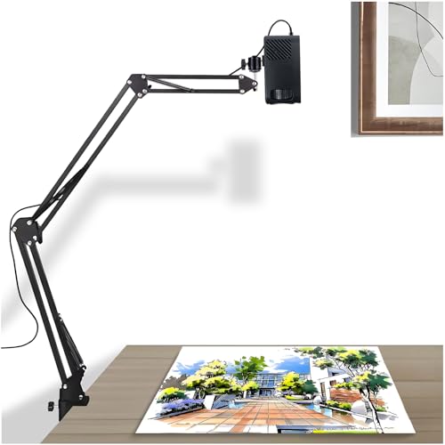Drawing Projector, Art Projector for Tracing, Tracing Drawing Tool Smart Sketcher Sketch Projectors for Adults, for Cake Cookie Projector with Stand for Adults Light Box E