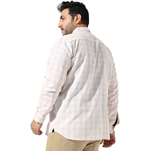 Image of Instafab Plus Men's Button Up Regular Fit Shirt for Casual Wear Modern Clothing Shirt Crafted with Regular Sleeve, Comfort Fit & High-Performance for Everyday Wear