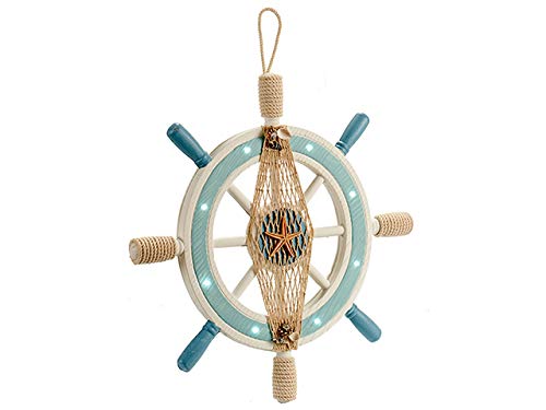 ARTE REGAL IMPORT, S.L. Timón Madera Cuerda 8 Leds