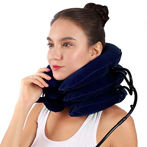 Cervical Neck Traction Device - FDA Approved Inflatable & Adjustable USA Designed Neck