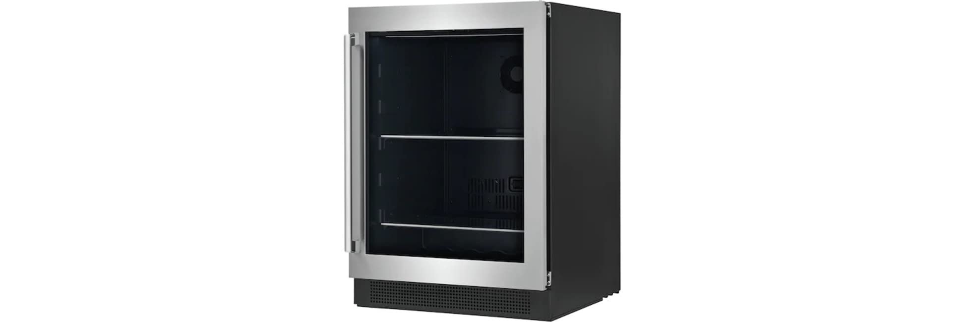 Electrolux EI24BC15VS 24 Stainless Steel Undercounter Beverage Center with 5.1 cu. ft. Capacity LED Lighting Perfect Set Temperature Controls and Reversible Door