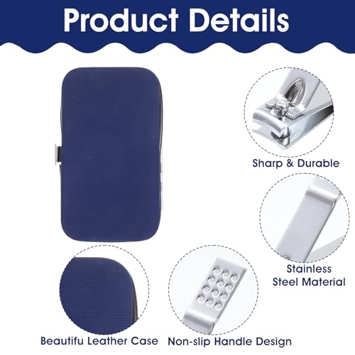 Kit de coupe-ongles en acier inoxydable robuste pour manucure durable - 4