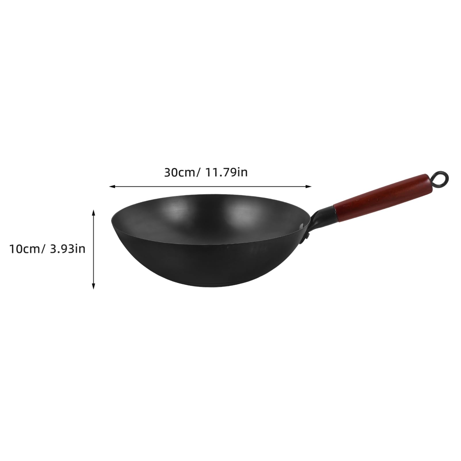 KICHOUSE Cooking Pot Iron Wok Pan for Gas Stove Nonstick for Restaurant Home Use