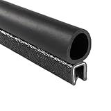 Trim-Lok Trim Seal with Top Bulb – Fits 1/4” Edge, 3/4” Bulb Seal Diameter, 25’ Length – PVC Plastic Trim with EPDM Rubber Seal, Easy to Install for Cars, Boats, RVs, Trucks, and Home Applications