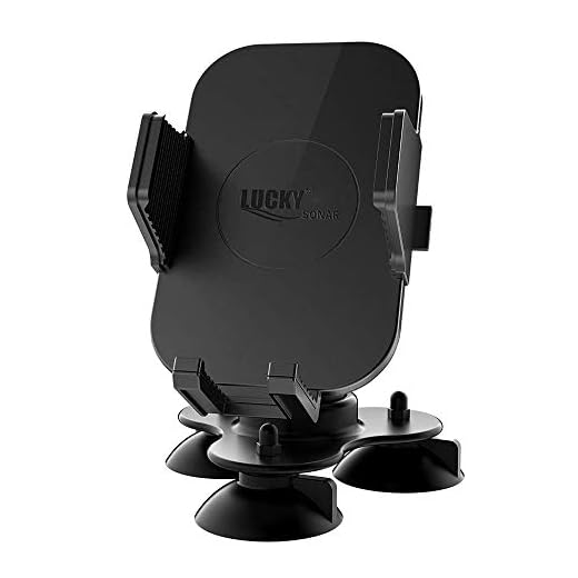 LUCKYLAKER Strong Suction Phone Mount Base Universal Marine Electronic Mount Ball Kayak Fish Finder Holder Car Fishing for Truck Boat Canoe