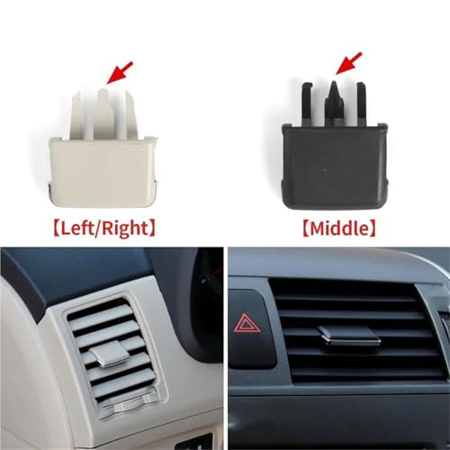 Salida de aire acondicionado Toyota Corolla 2007-2013: panel de rejilla central 55660-02090 5